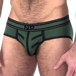 NASTY PIG Driller Brief Underwear Olive Black Sz M